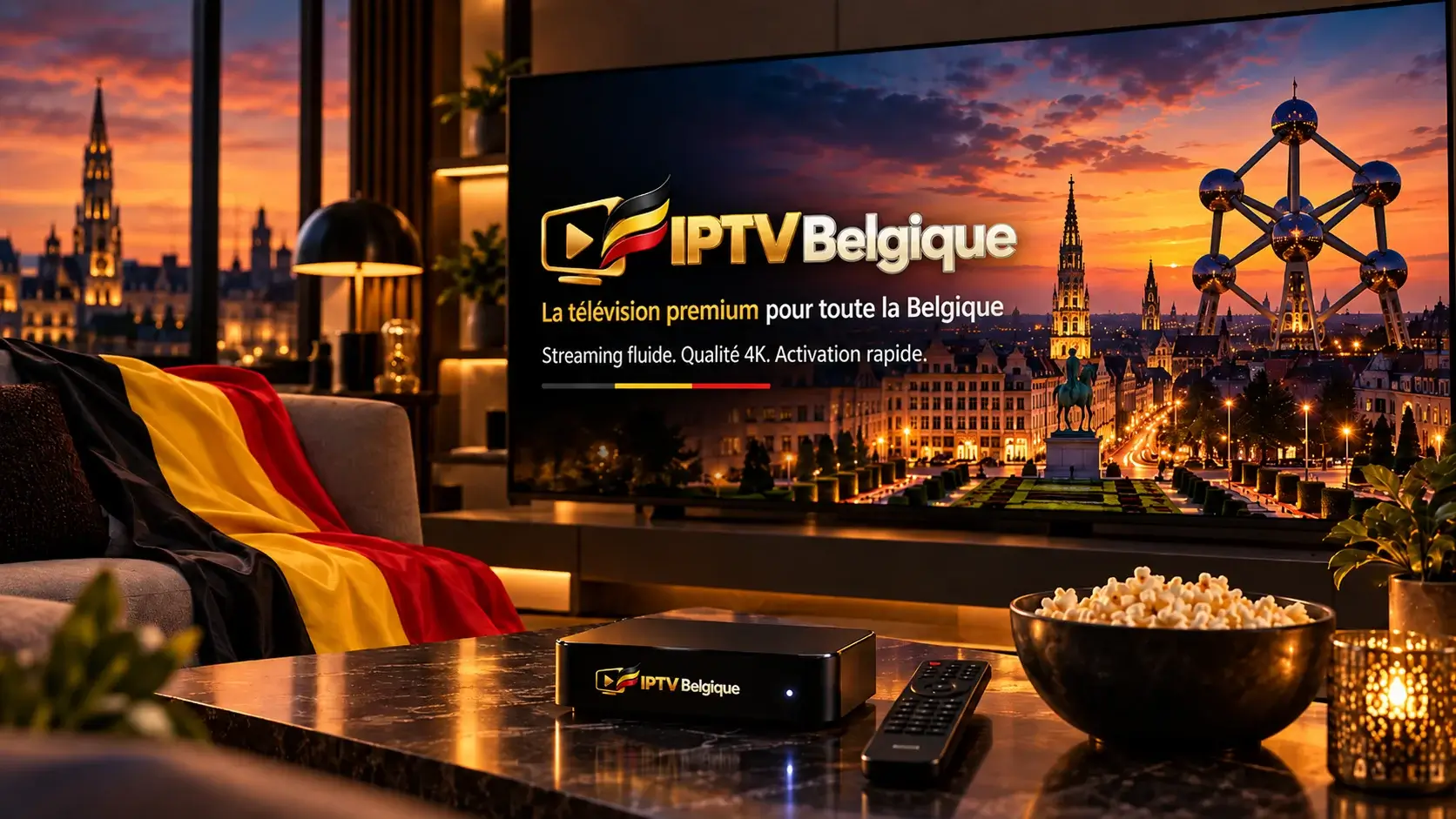 IPTV Belgique service de streaming premium 4K en Belgique